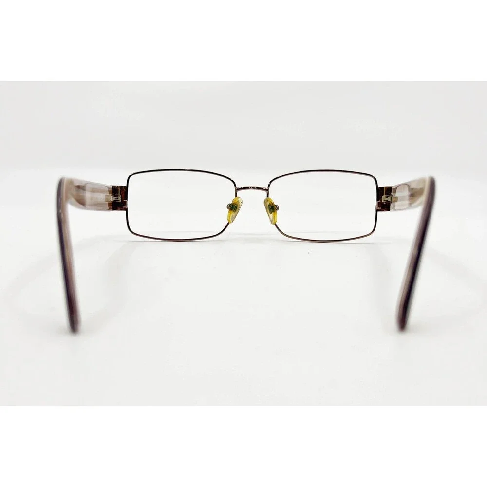 Chelsea Morgan Eyeglasses Womens Brown Gold Rhinestone CMS 604 54-16-135